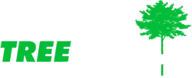 Green “TREE” text with a green tree icon above it on a white background