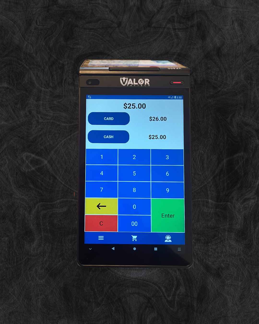 Handheld POS system installed and supported by Pater Payments Company