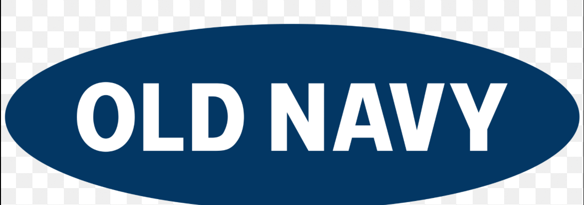 Old Navy logo: white text on a blue oval.