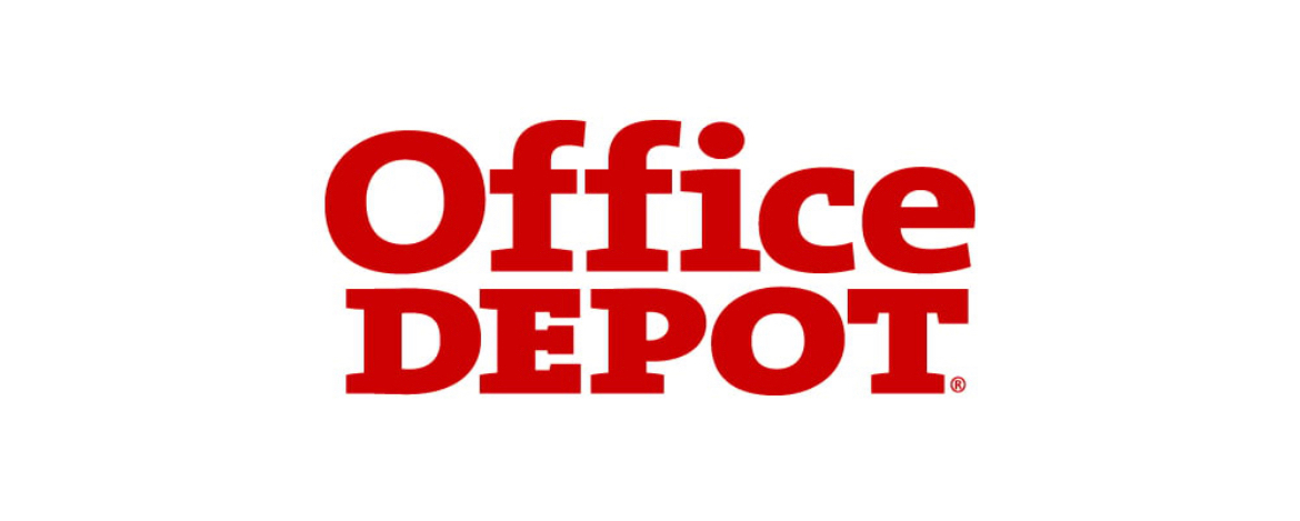 Office Depot logo in red text on white background.