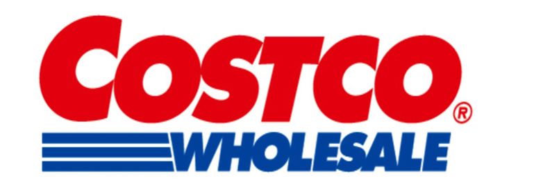 Costco Wholesale logo in red and blue.