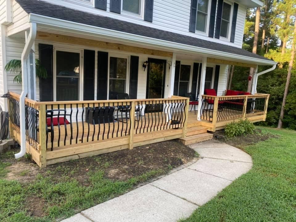 front porch before