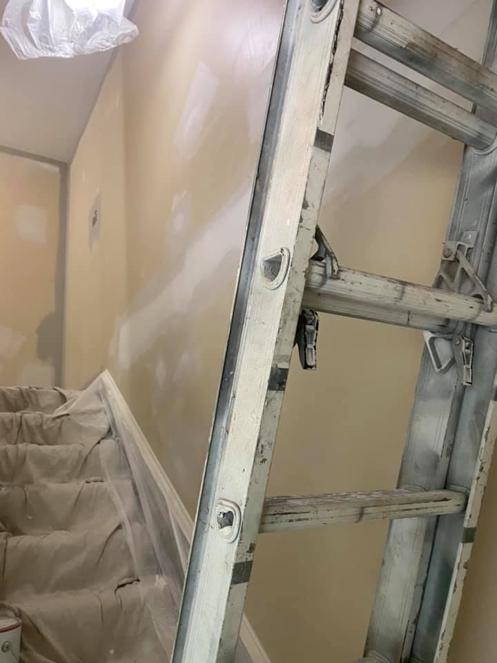 painting in hallway