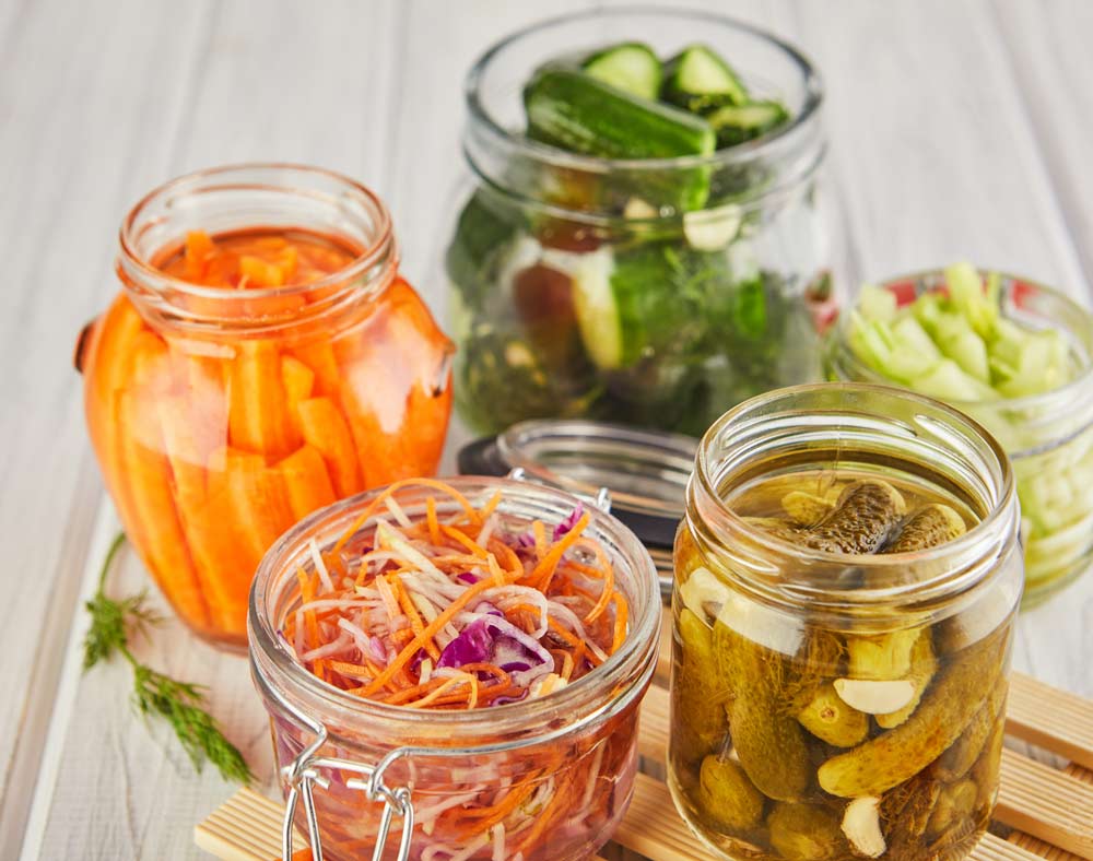 Fermented preserved vegetarian food