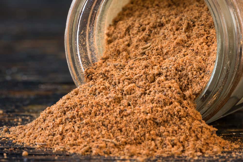 Jerk Seasoning Spilled from a Spice Jar
