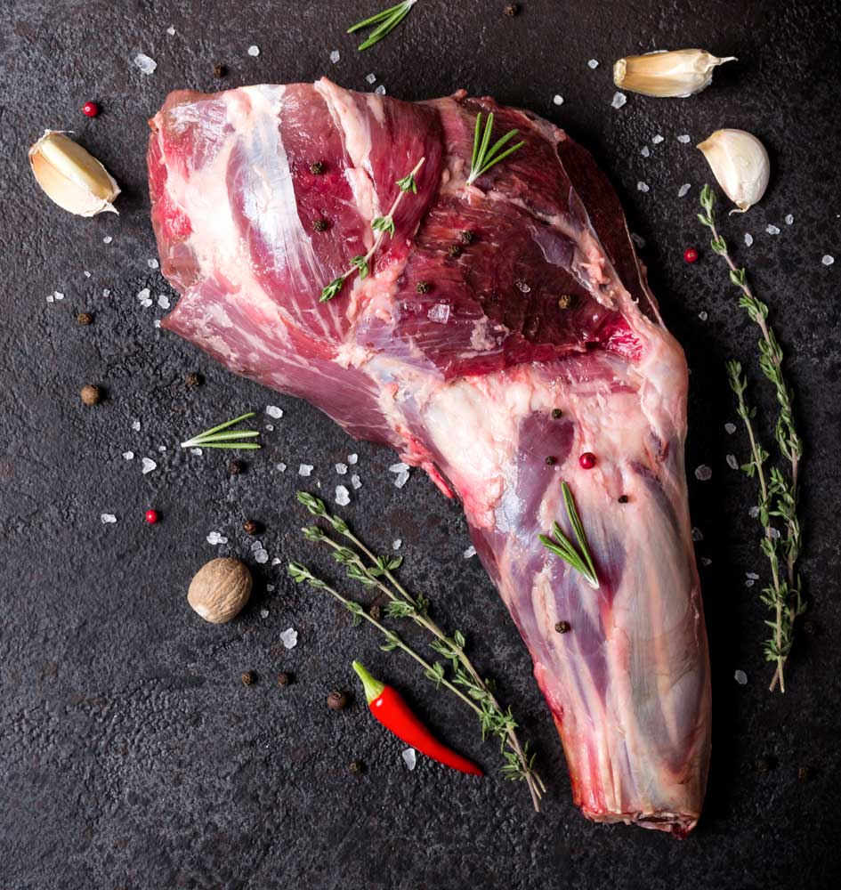 Raw-fresh-Lamb-Meat-shank-and-seasonings
