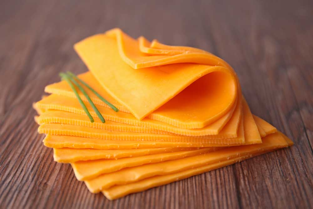Sliced-cheddar-cheese