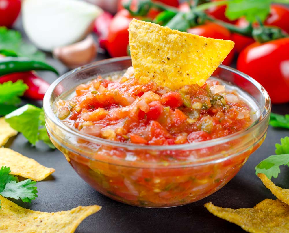 Traditional mexican homemade salsa