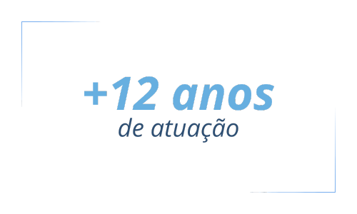 Chancela de credibilidade indicando mais de 12 anos de atuação do Dr. Alexandre Bertoncini