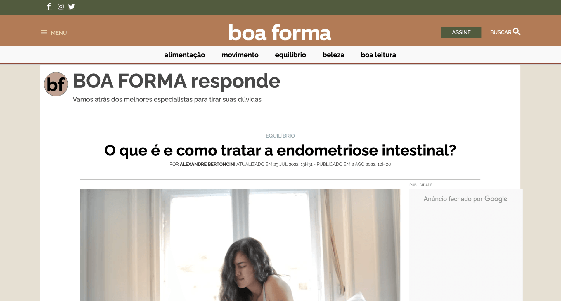 Print da matéria 