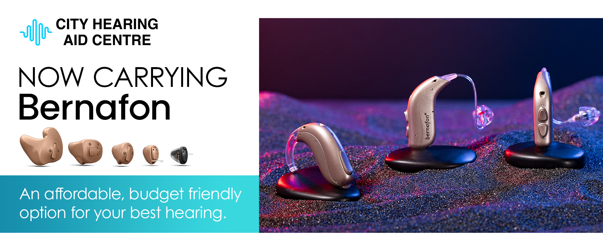 Advertisement for Bernafon hearing aids