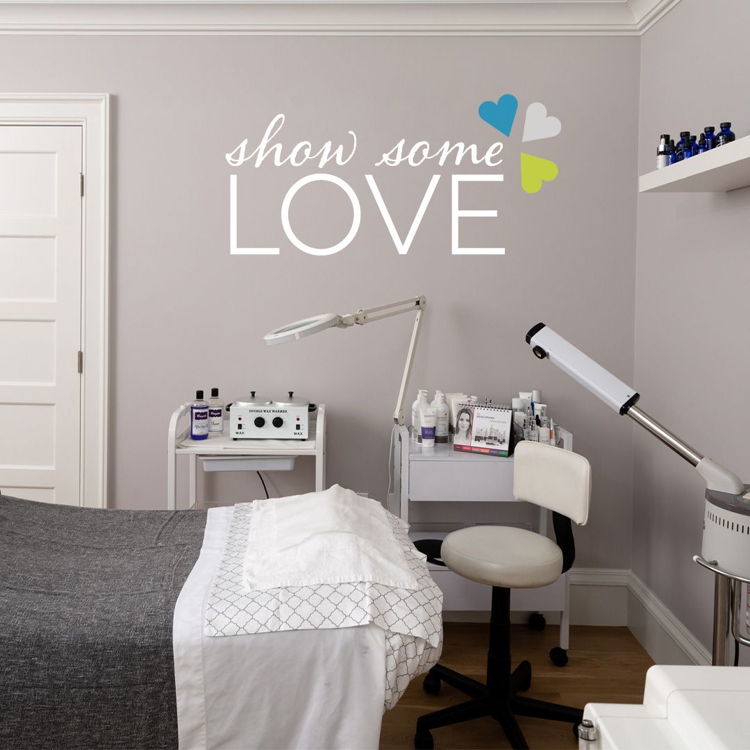 A spa treatment room with