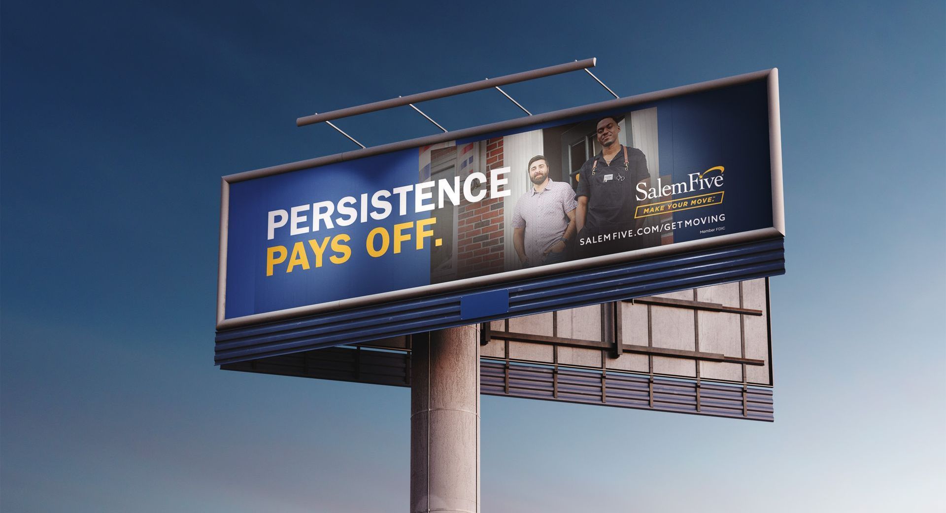 Billboard with the text