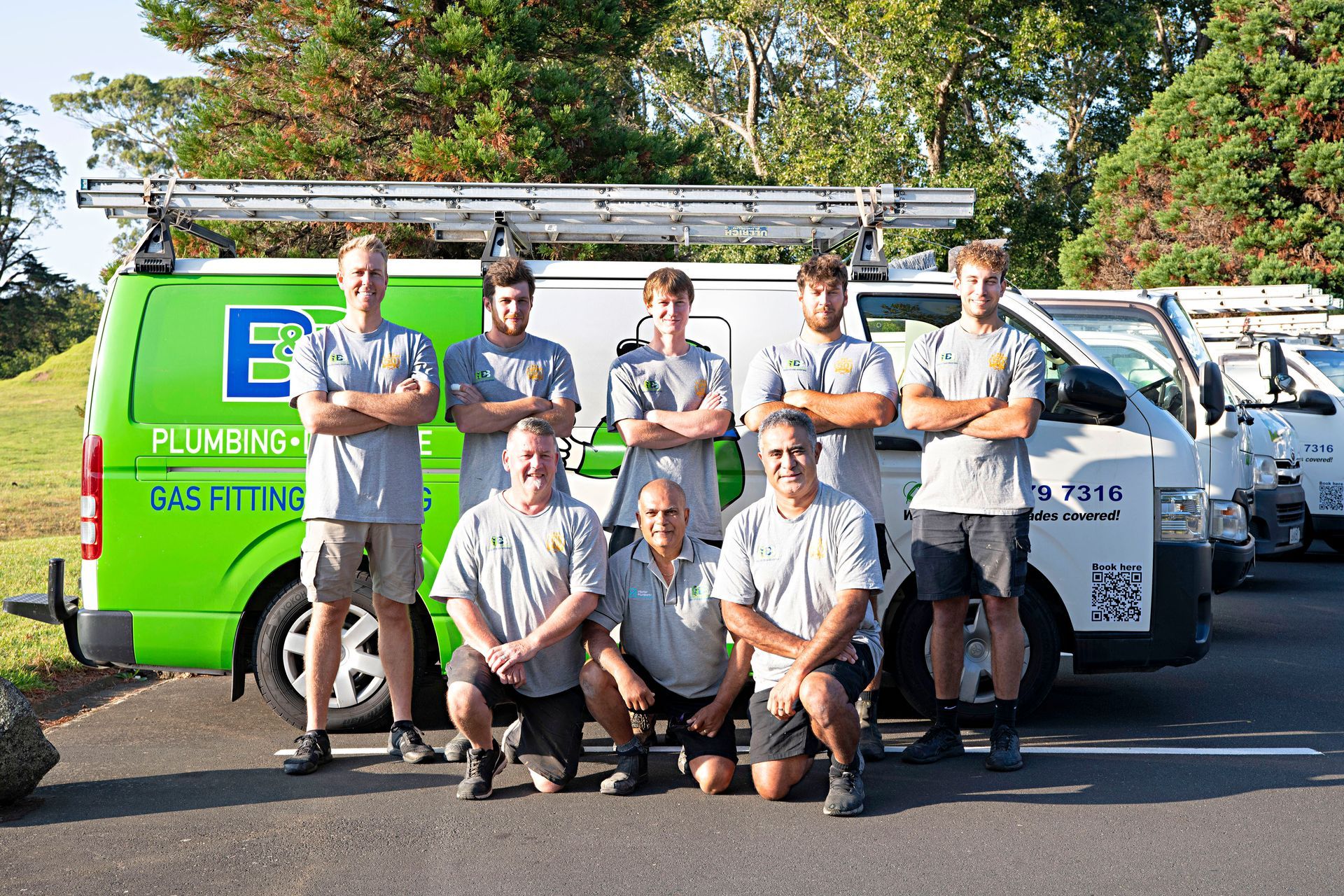 B&B Plumbing plumbers team