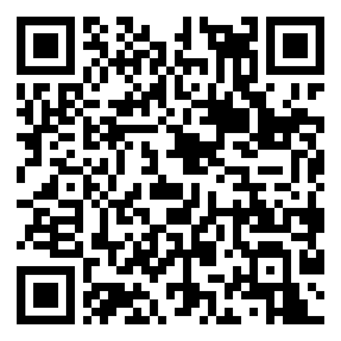 A black and white qr code on a white background.