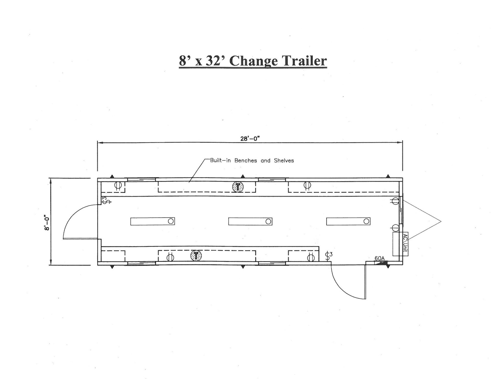 8×32 change trailer — Windber, PA — D. Edward Leasing