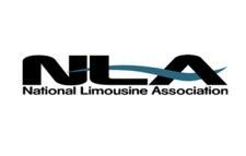 The logo for the national limousine association is black and blue.