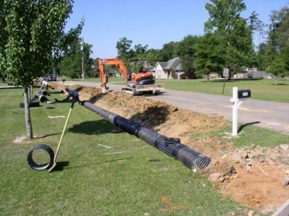 filling ditch 