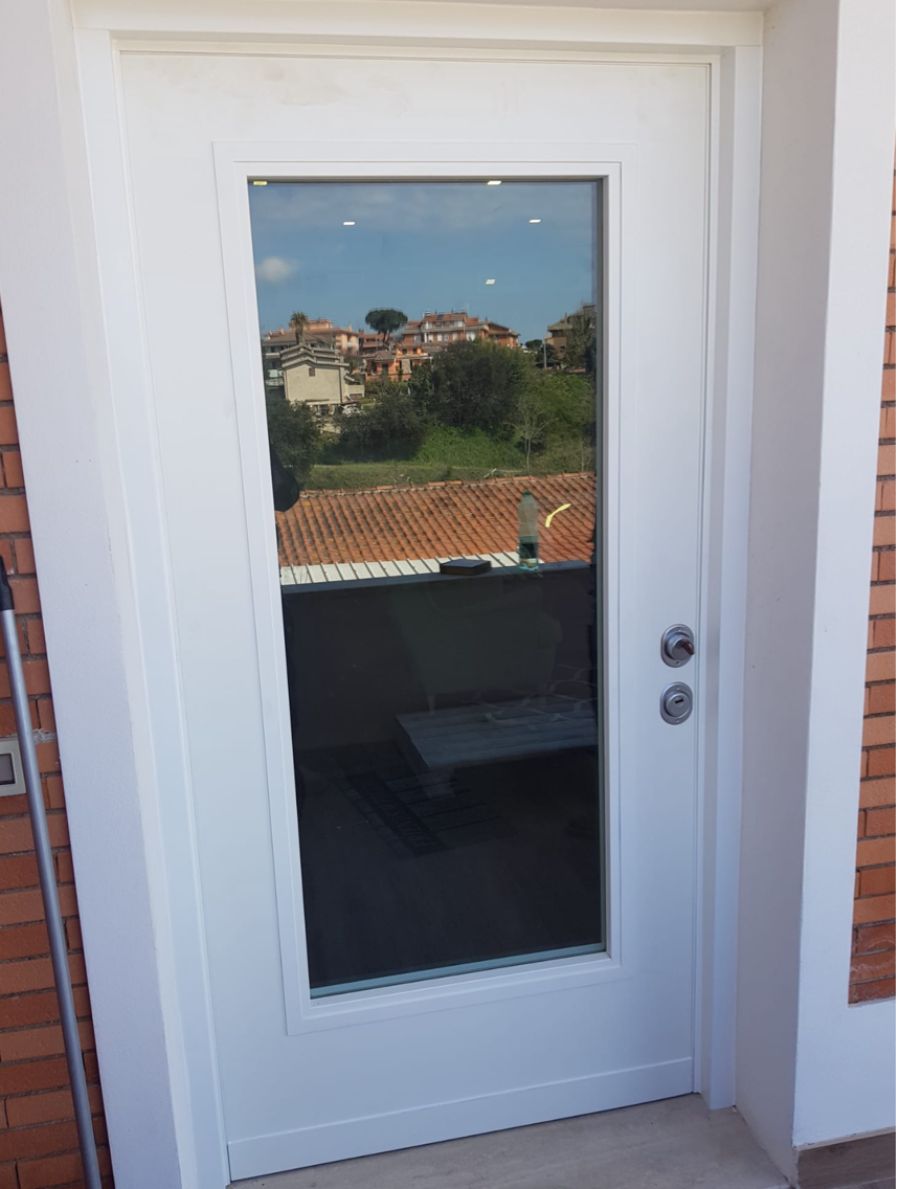 porta blindata bianca
