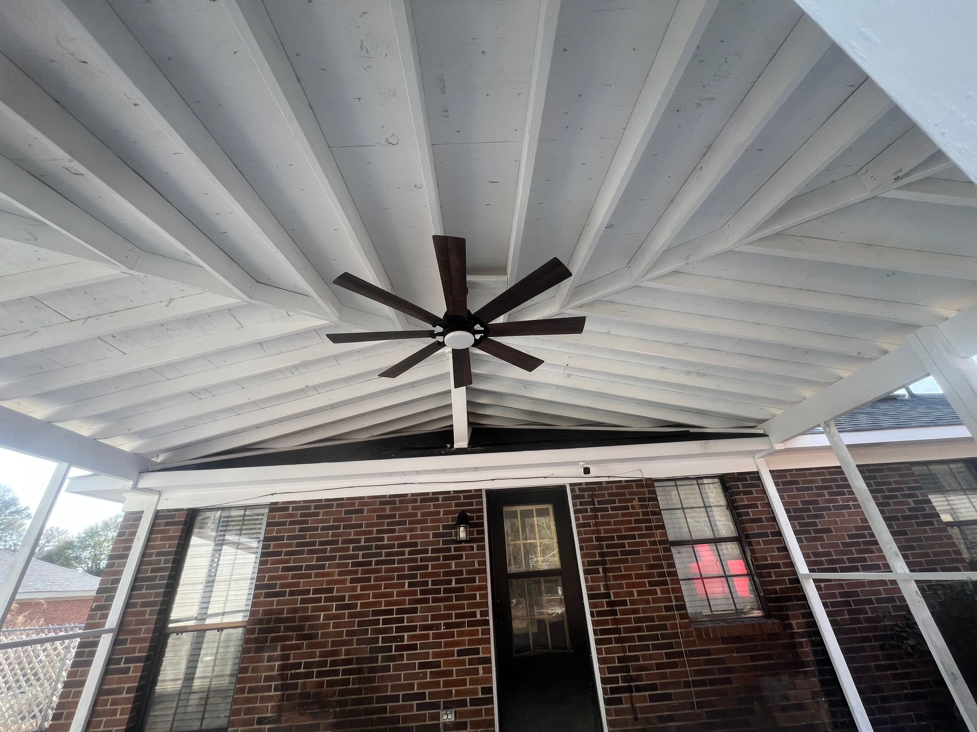 Painting services for outdoor deck and balcony.