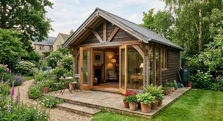 Timber framed graden room surrey