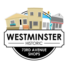 A logo for historic 73rd ave shops in westminster , co