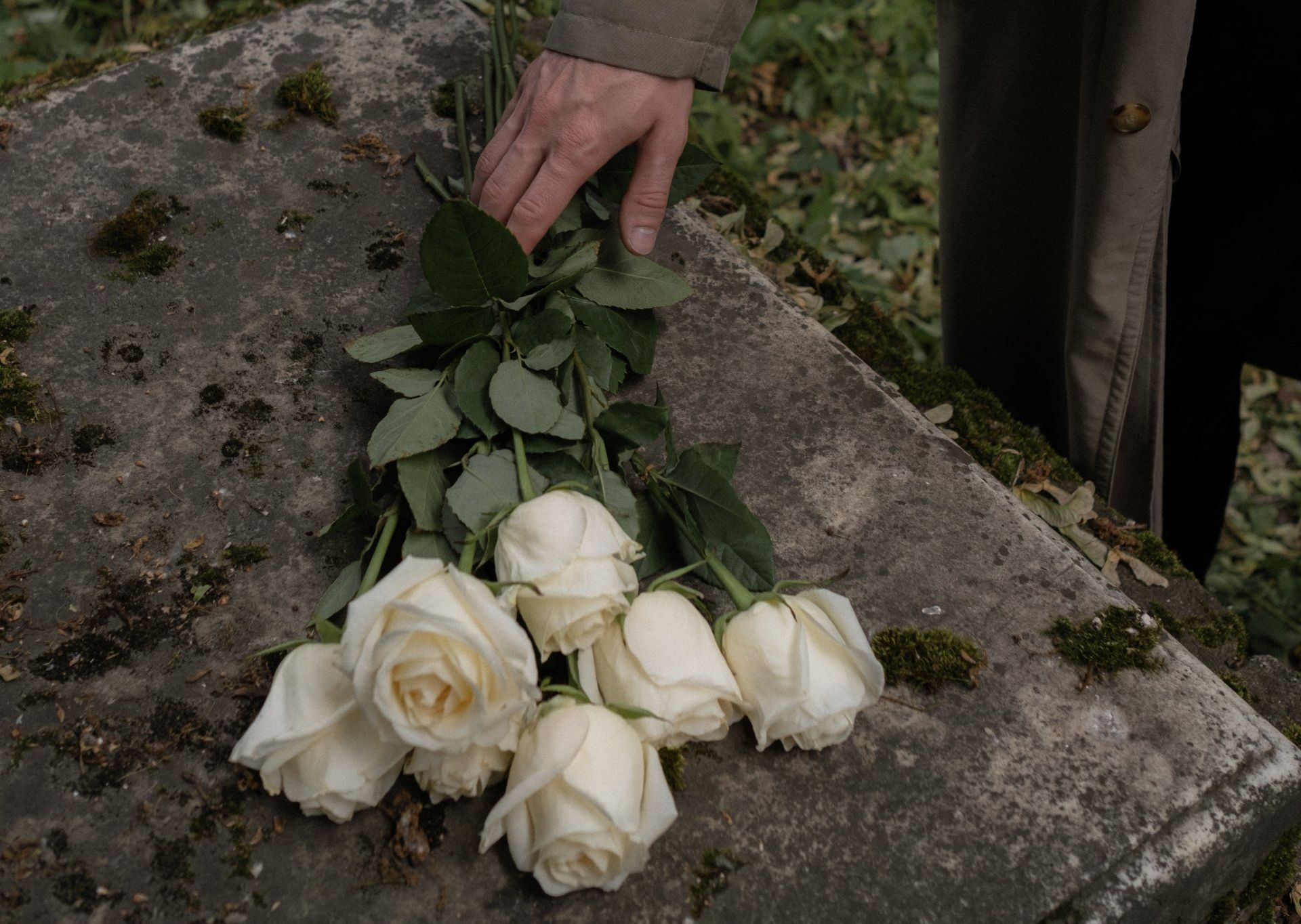 Flower offering for grief and loss