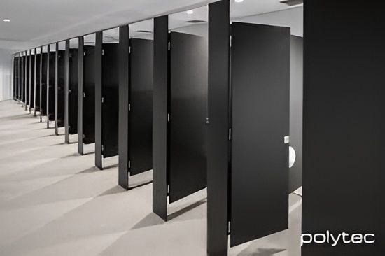 Black toilet partitions — The Right Toilet Co In Sydney, NSW
