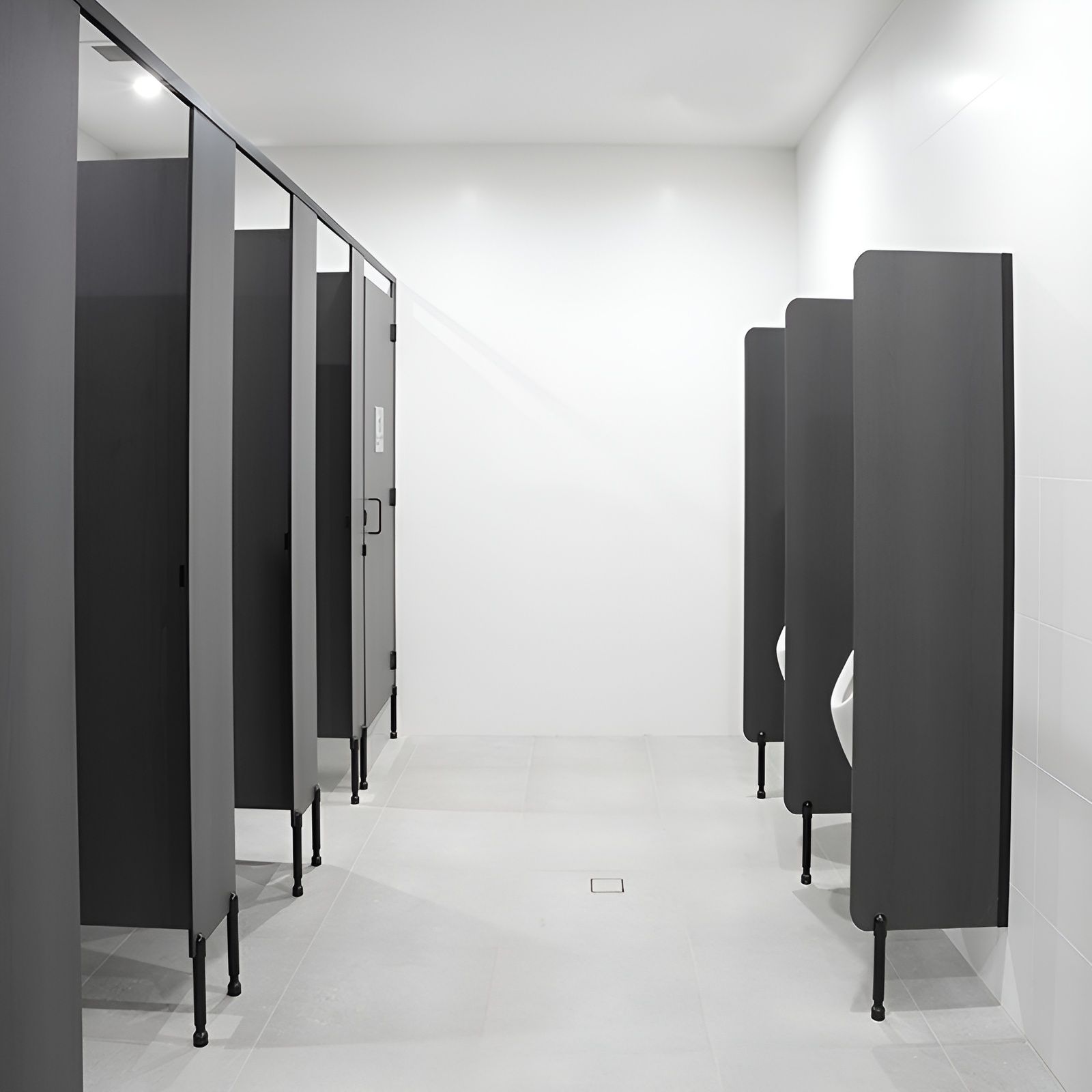 Black toilet partitions — The Right Toilet Co In Melbourne, NSW