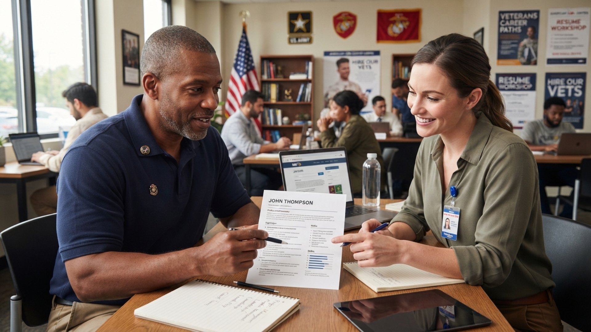 Career coaching for veterans resume review