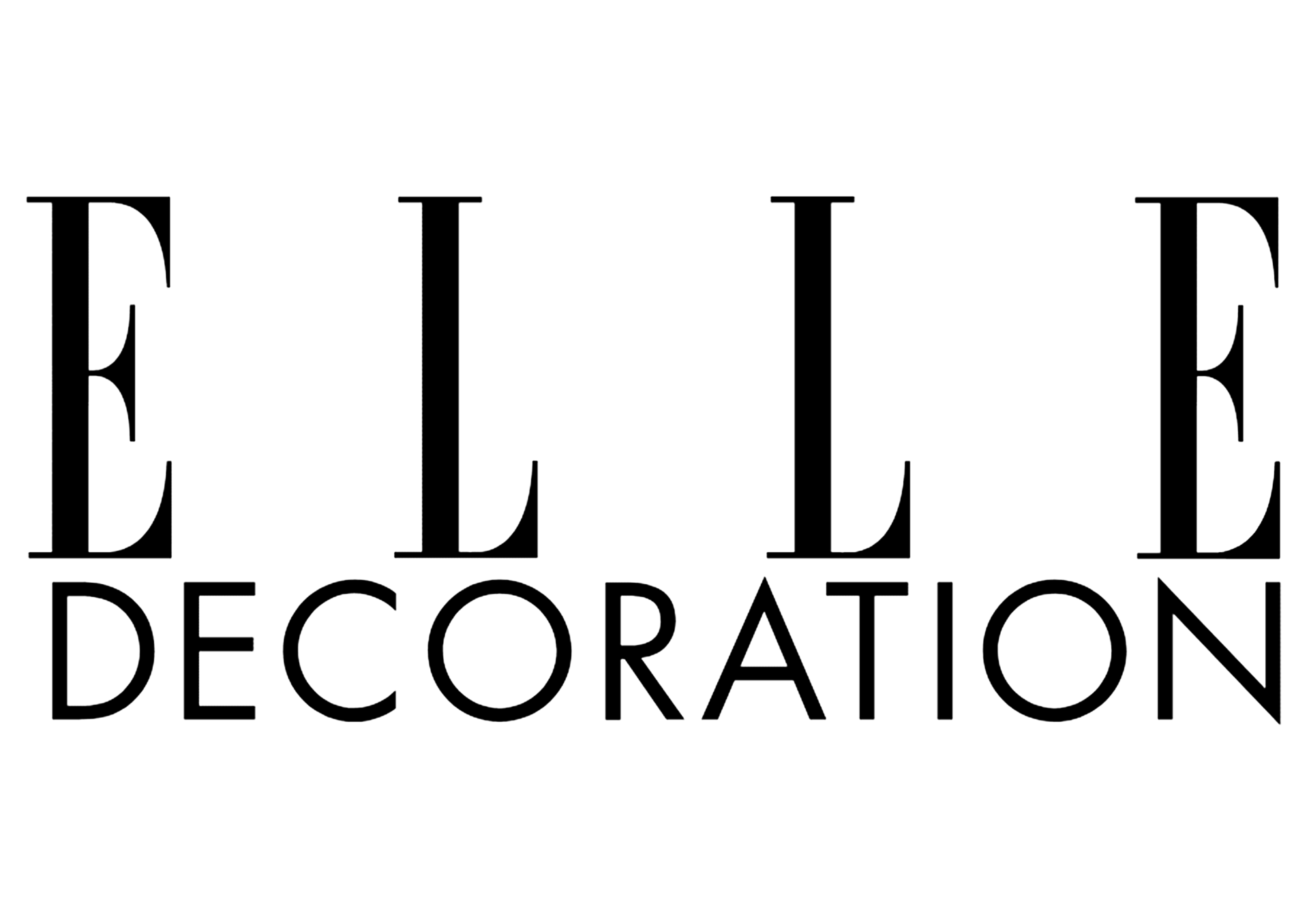 ELLE DECORATION logo in black serif text on a white background