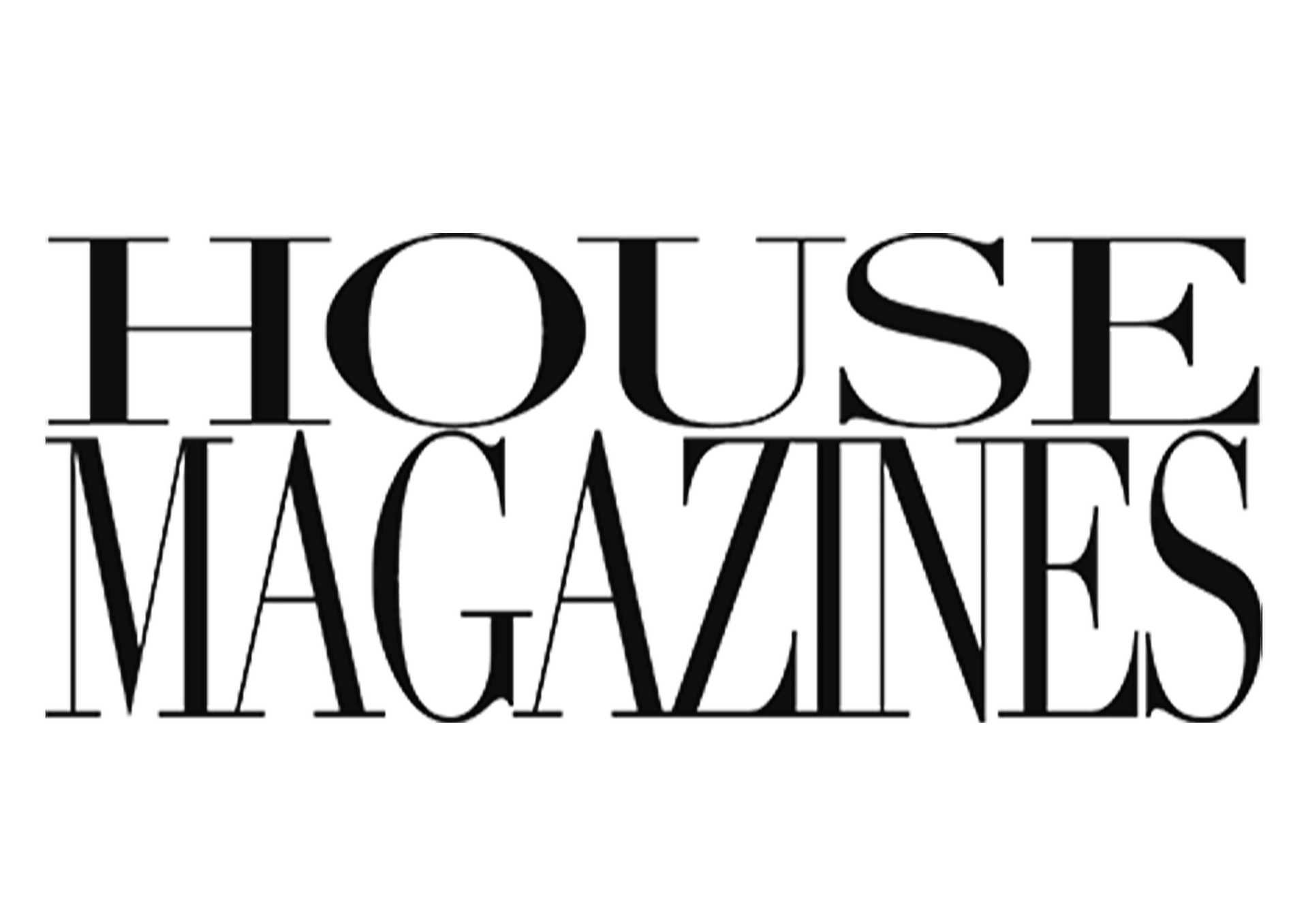House Magazines logo in black serif text on a white background