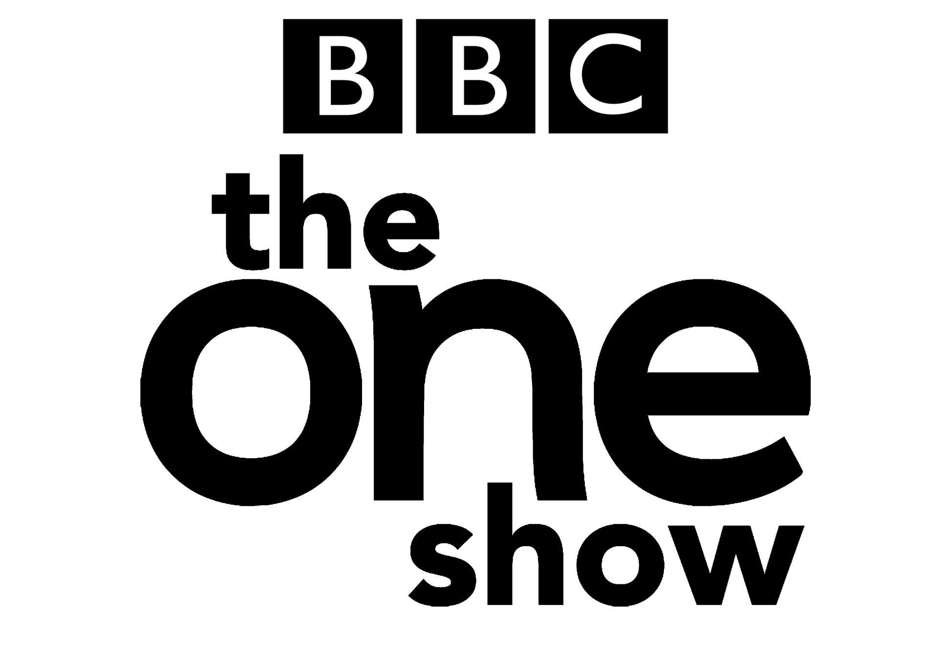 BBC The One Show logo in black and white