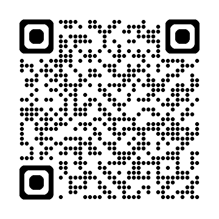 Black-and-white QR code with rounded dots on a white background