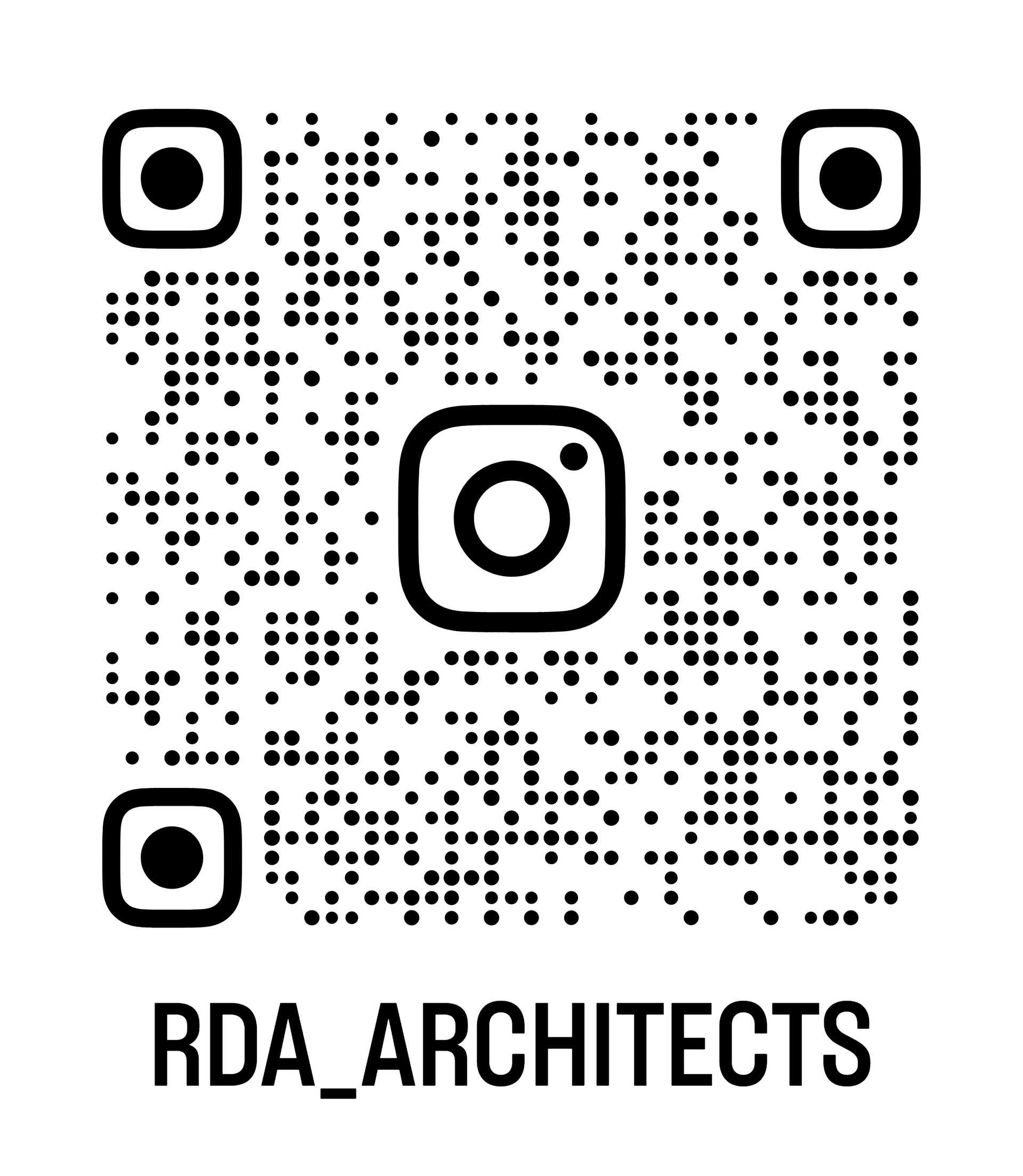 QR code with Instagram logo and the text 