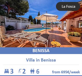 Costa Blanca vacation apartment in Moraira: Central with sea views