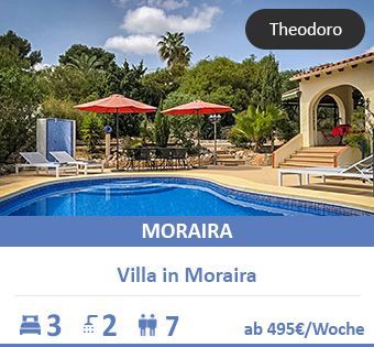 Costa Blanca Ferienwohnung in Moraira: Luxus mit privatem Pool