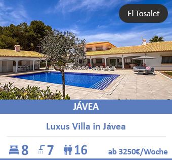 Luxus Villa mit privatem Pooll: Costa Blanca Traumurlaub in Jávea