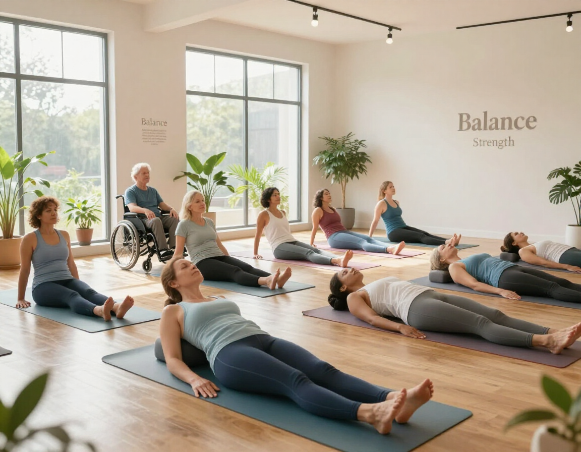 Group wellness movement session
