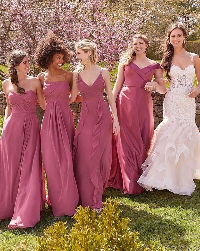 Bridesmaids In Park in Washington, PA