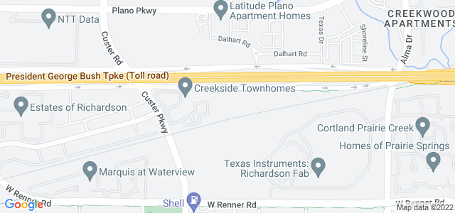 Map of business location