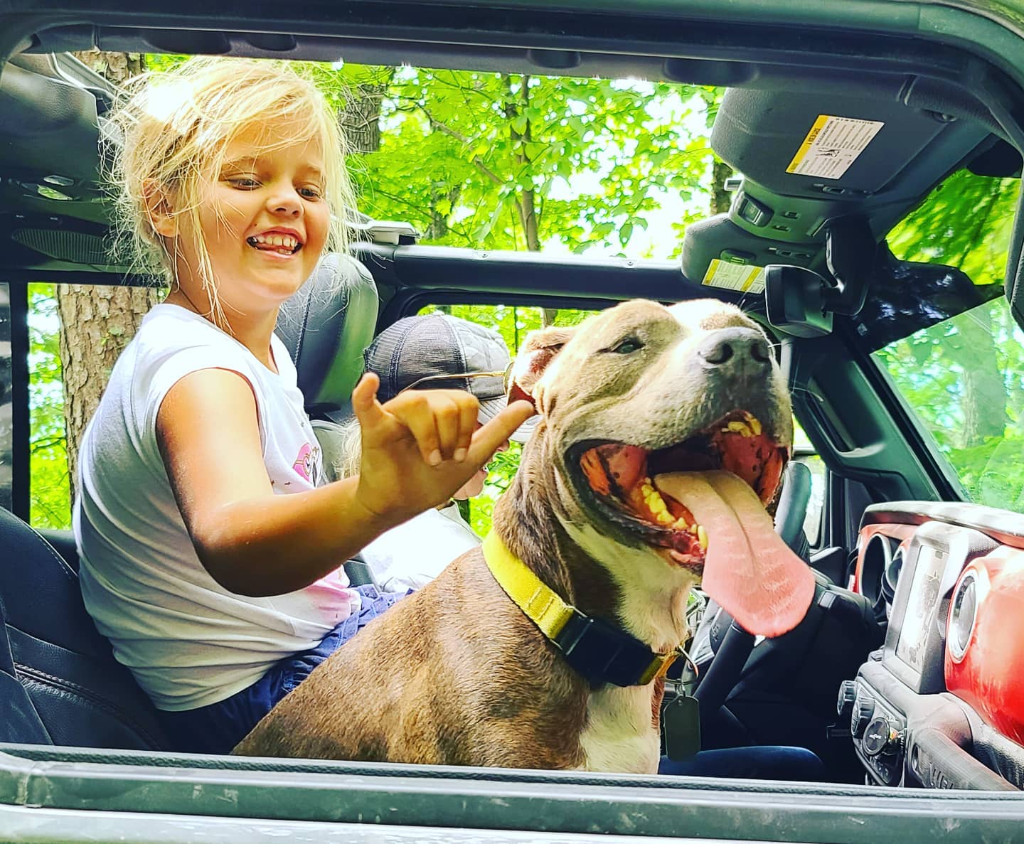 Kid with a dog