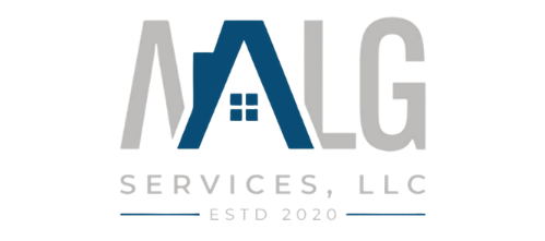 A logo for a company called malg services llc