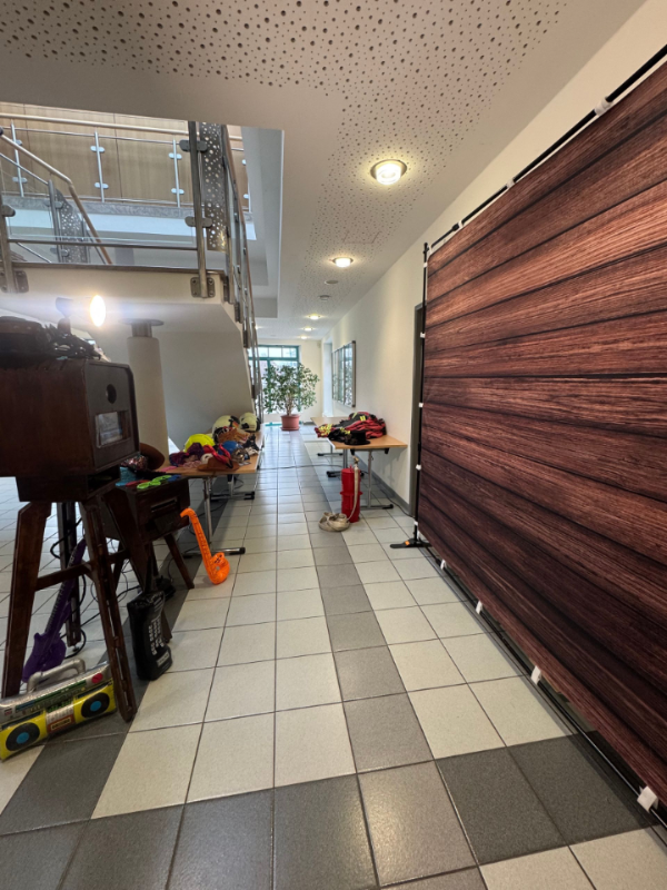 Fotobox auf der Feier in der Jahrhunderthalle Spergau bei der Freiwilligen Feuerwehr Leuna