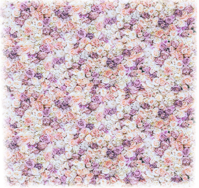 Pastellfarbenes Blumentapetenmuster mit rosa, lavendelfarbenen und weißen Blüten