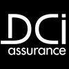 Logo DCi Assurance en blanc sur fond noir