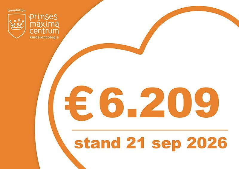 Oranje en witte promotieafbeelding met €3.652 en de tekst 