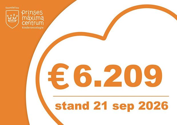 Oranje en witte promotieafbeelding met €3.652 en de tekst 
