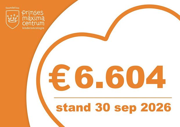 Oranje en witte promotieafbeelding met €3.652 en de tekst 