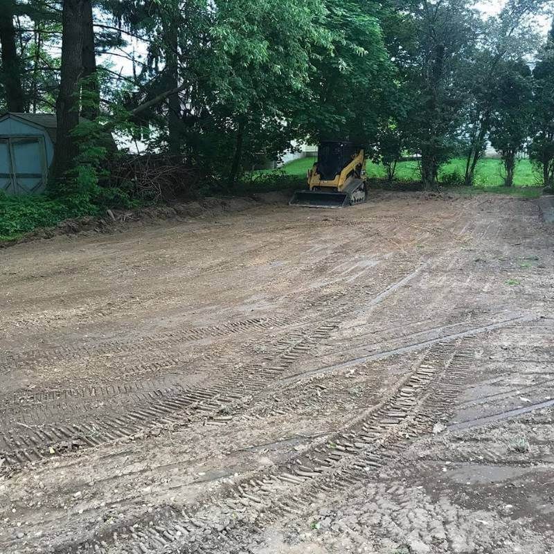 Residential grading and leveling in Leander, TX.